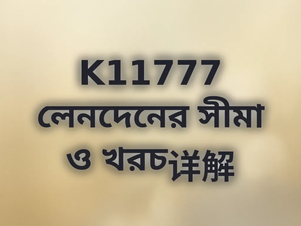 লেনদেনের সীমা ও খরচ